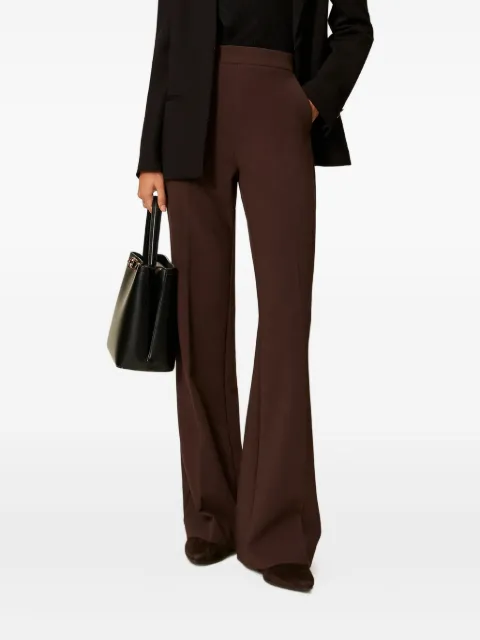 TWINSET pantalones acampanados con tiro alto
