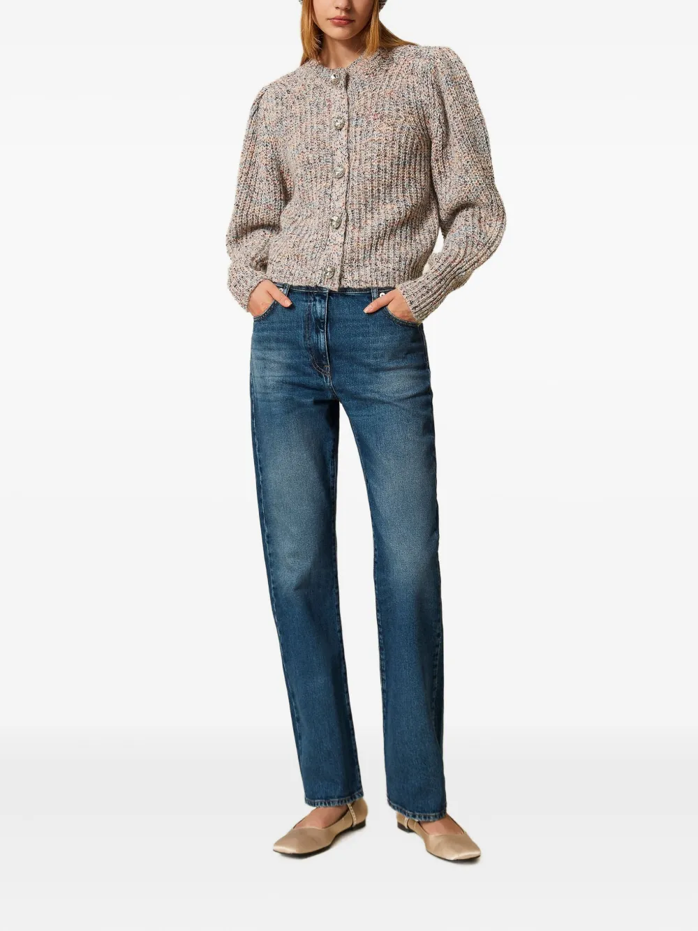 TWINSET Jeans met vijf zakken - Blauw