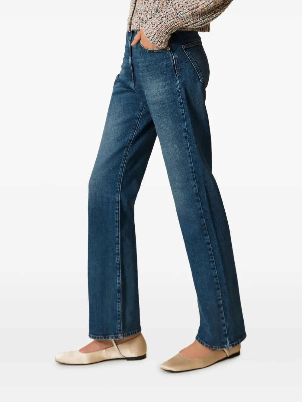 TWINSET Jeans met vijf zakken Blauw