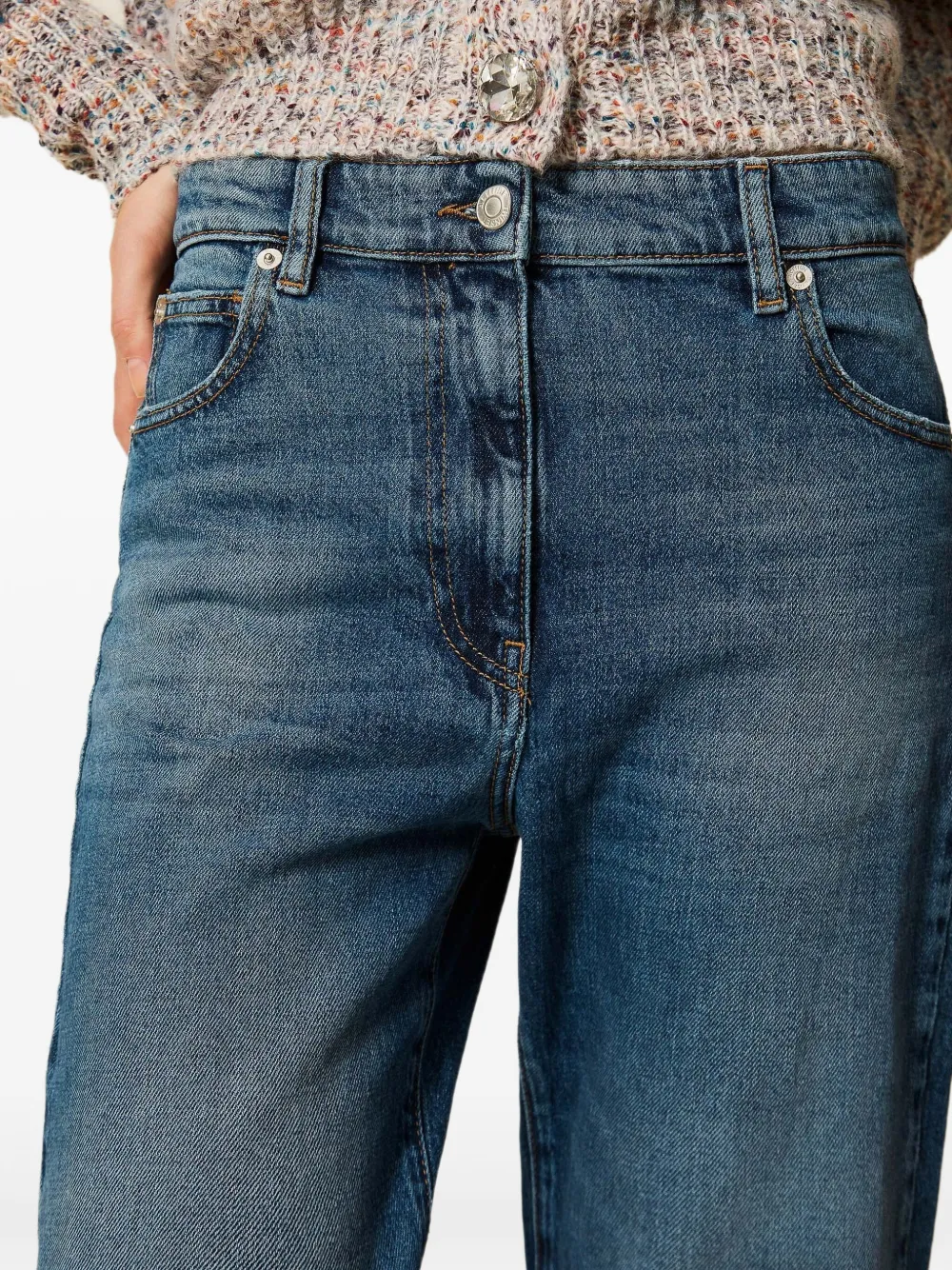 TWINSET Jeans met vijf zakken Blauw