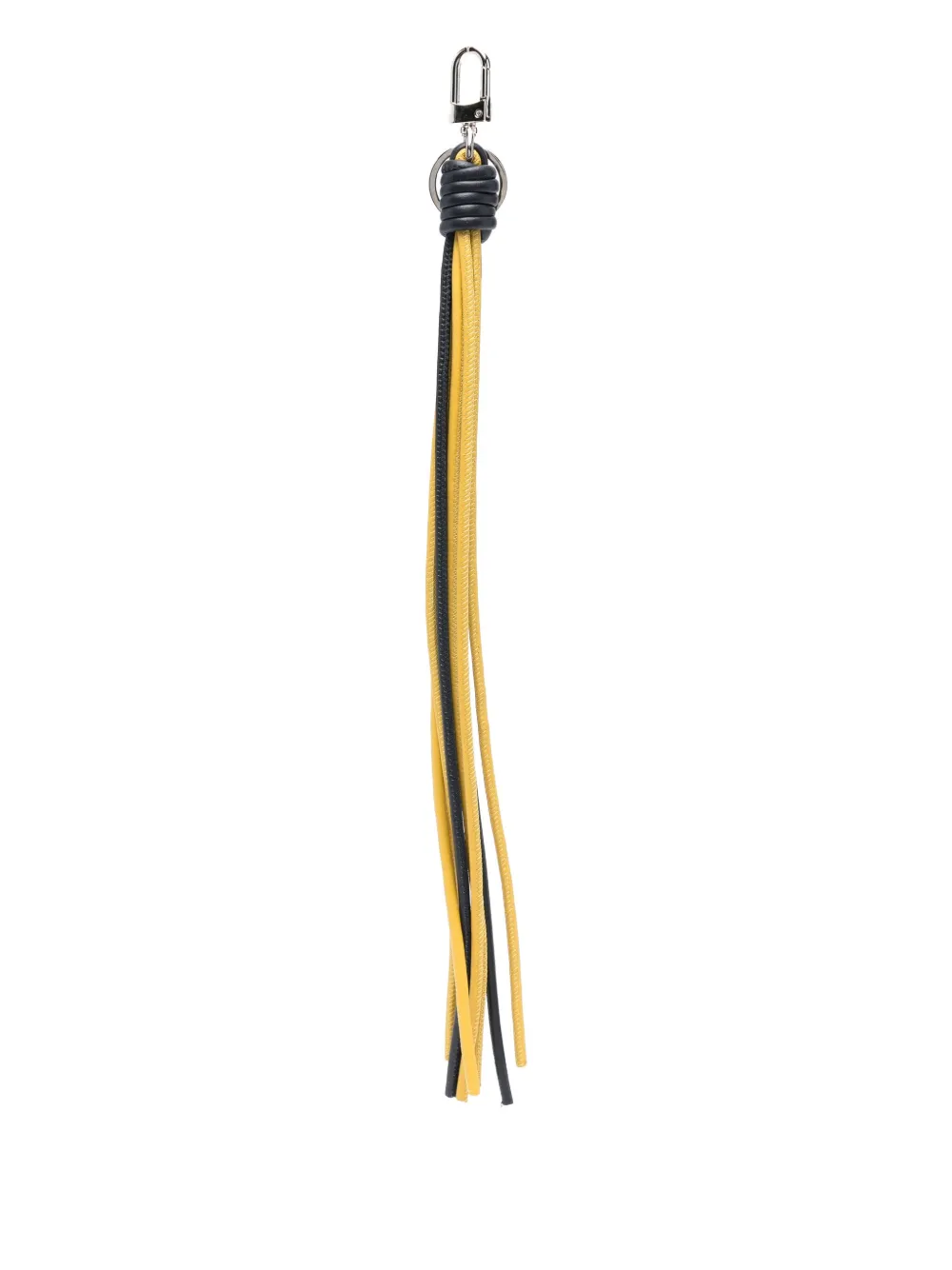Sonia Carrasco Leather Tassel Keyring In Blue