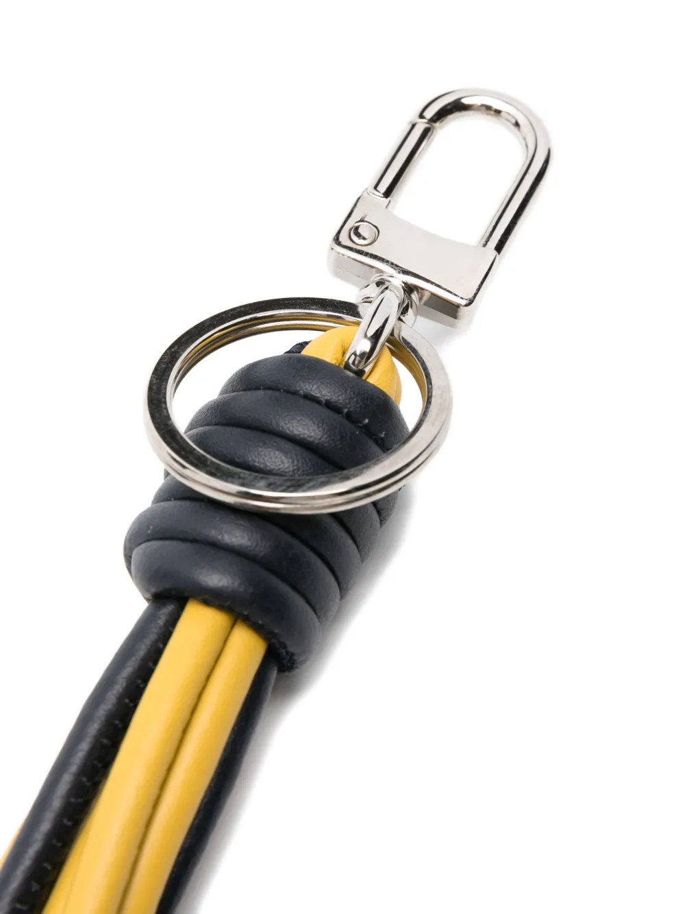 Sonia Carrasco Leather Tassel Keyring In Blue