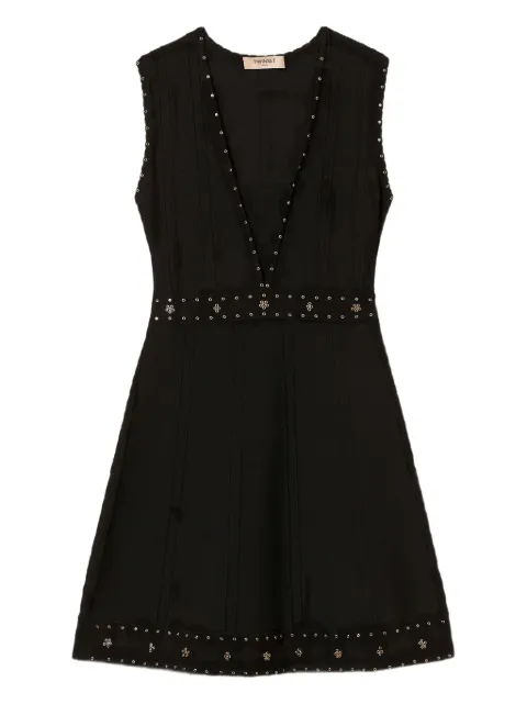 TWINSET rhinestone-embellished mini dress
