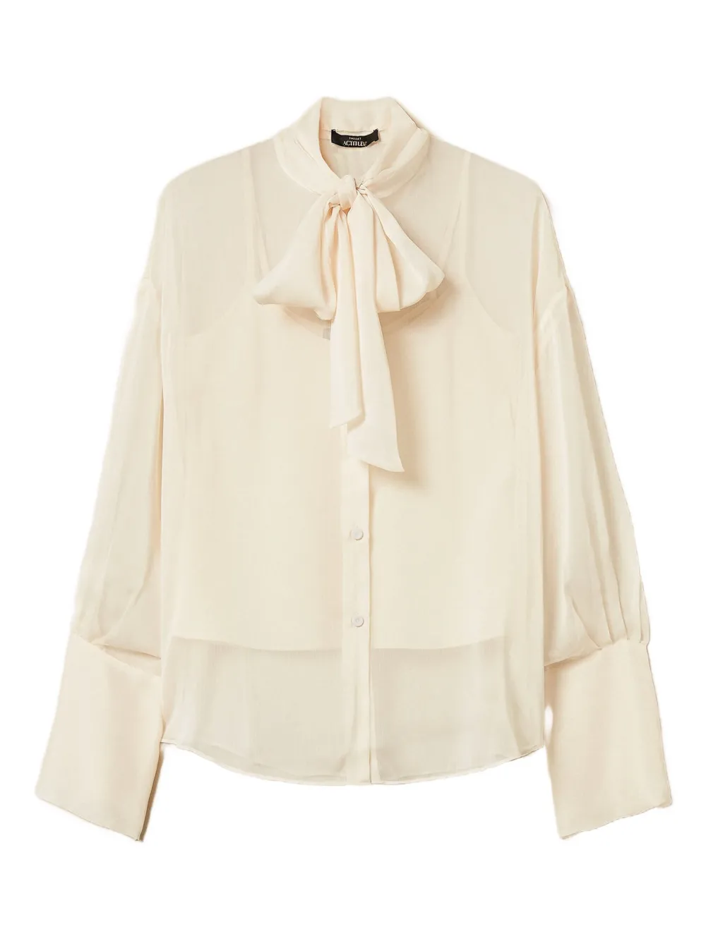 TWINSET Camicia con nodo - Bianco
