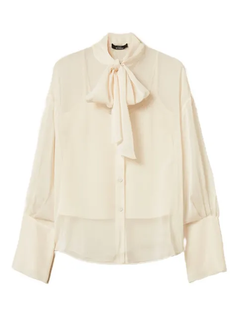 TWINSET tie-neck long-sleeve shirt