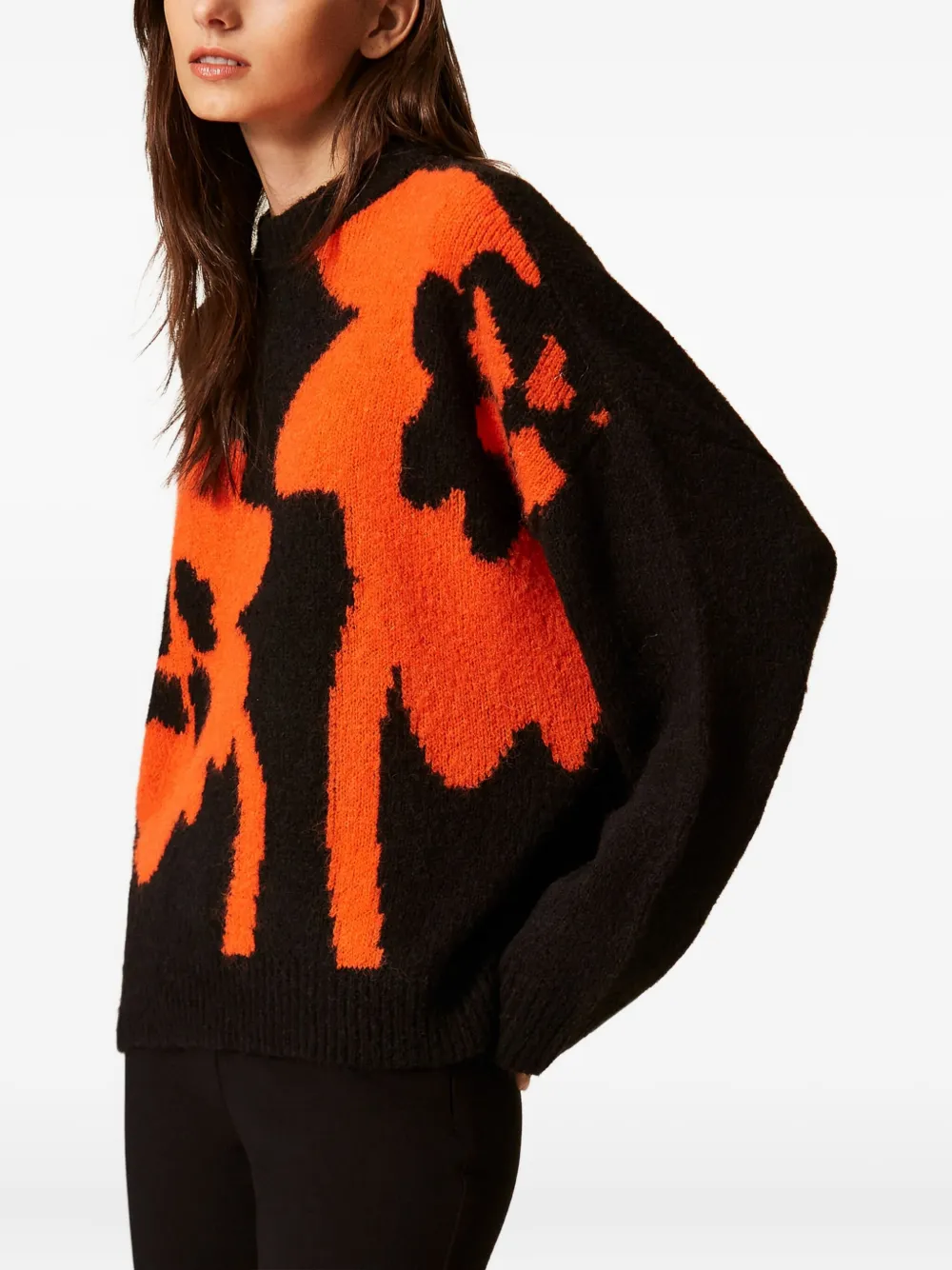 TWINSET Trui met ronde hals Zwart