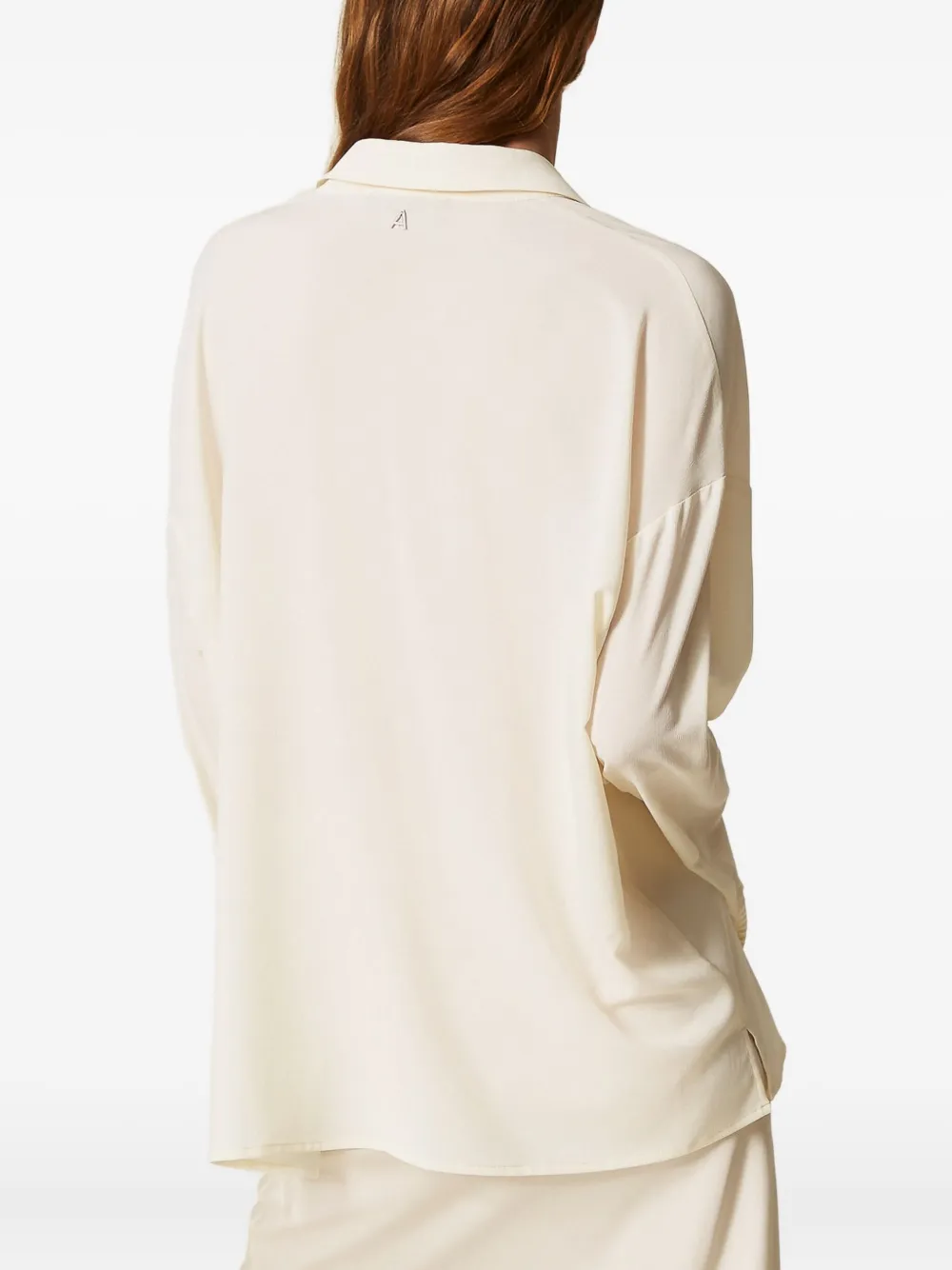 TWINSET Blouse met geknoopte cuff Wit