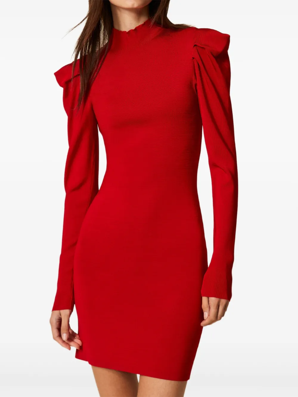 TWINSET Gedrapeerde mini-jurk - Rood