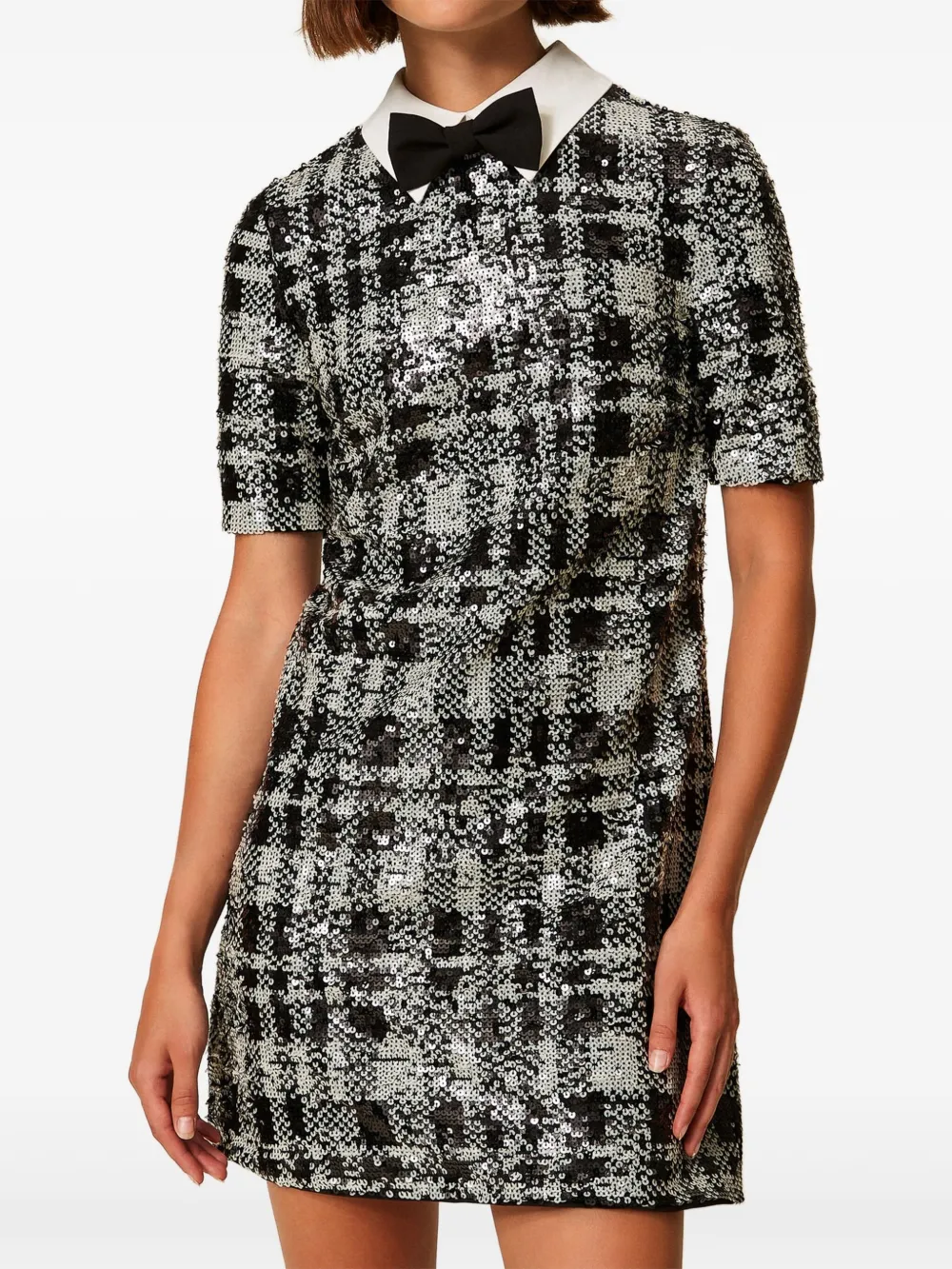 TWINSET Mini-jurk met pailletten - Zwart
