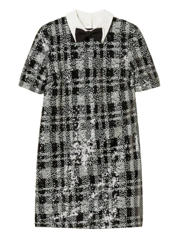 sequin check dress Women's Dresses Show Me Love Cowl Neck Mini Dress Sequin Check Blue S by Selfie Leslie Clearance