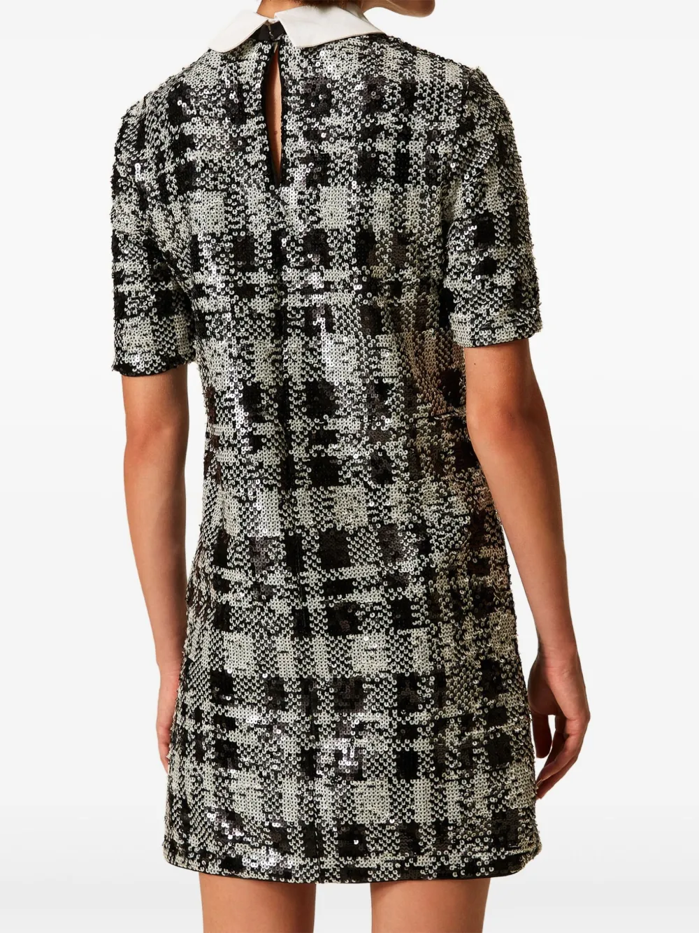 TWINSET Mini-jurk met pailletten Zwart