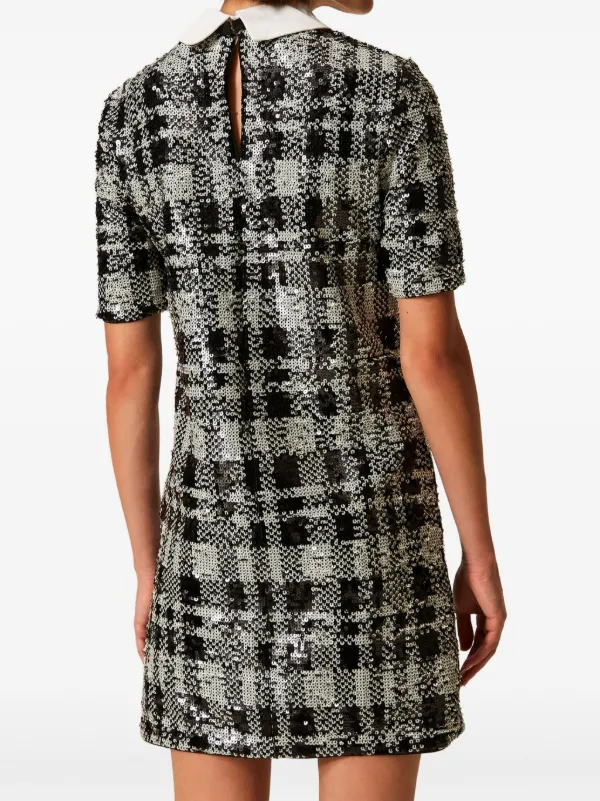 sequin check dress Plaid Strapless Sequin Gown - Formal Maxi Dress, Plaid Behavior