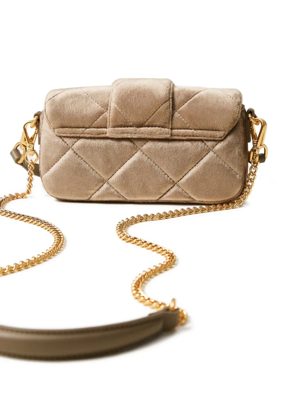 TWINSET Amie gewatteerde tas met ketting Beige