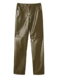 TWINSET panelled zip-fastening trousers - Green