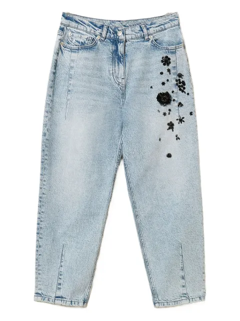 TWINSET sequin-embellished denim jeans