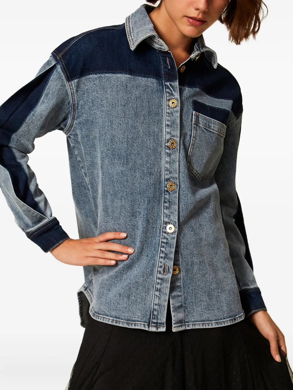 TWINSET Denim blouse Blauw