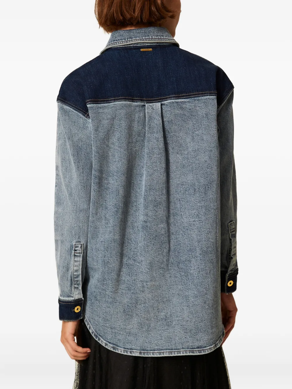 TWINSET Denim blouse Blauw