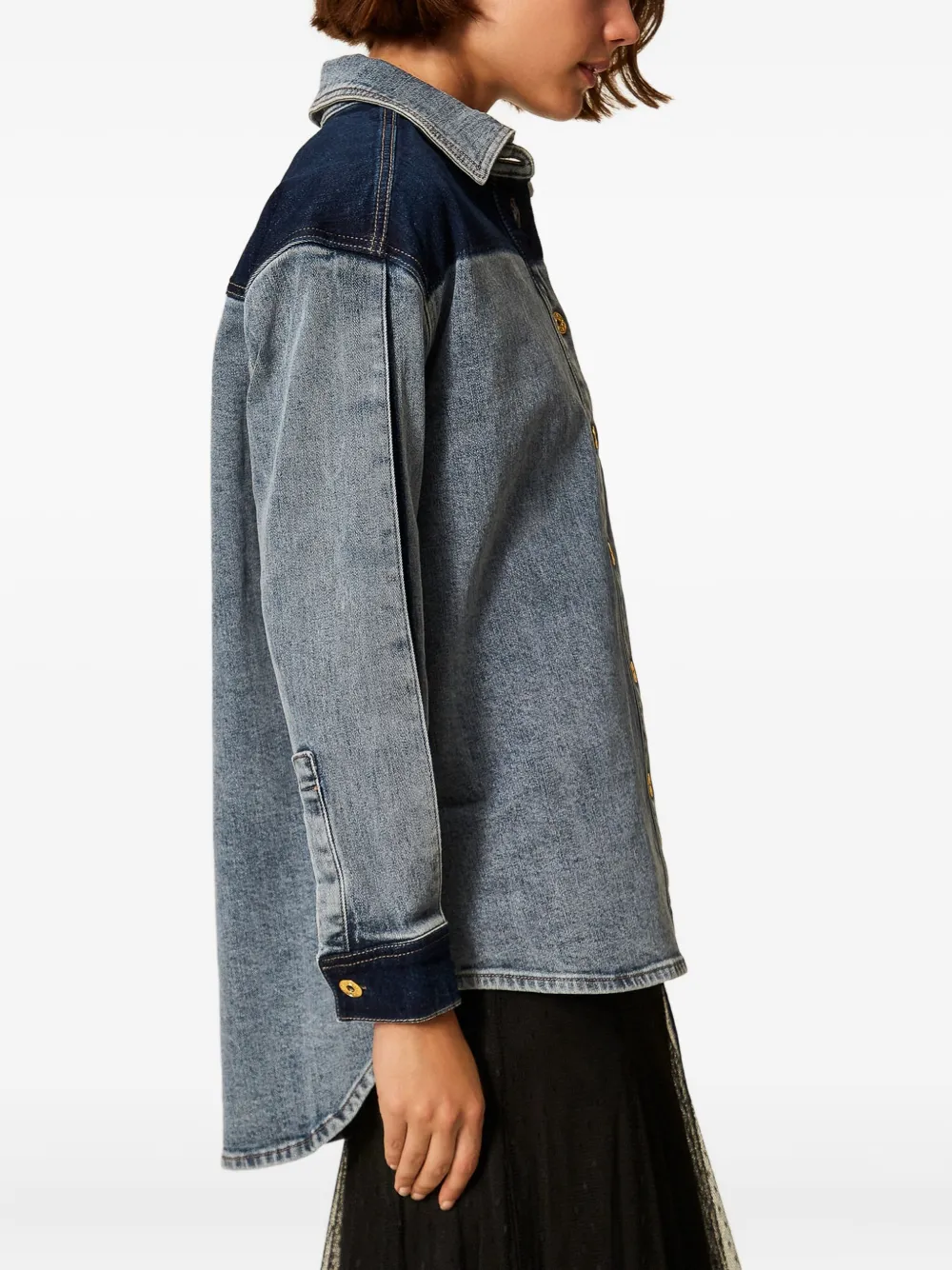 TWINSET Denim blouse Blauw