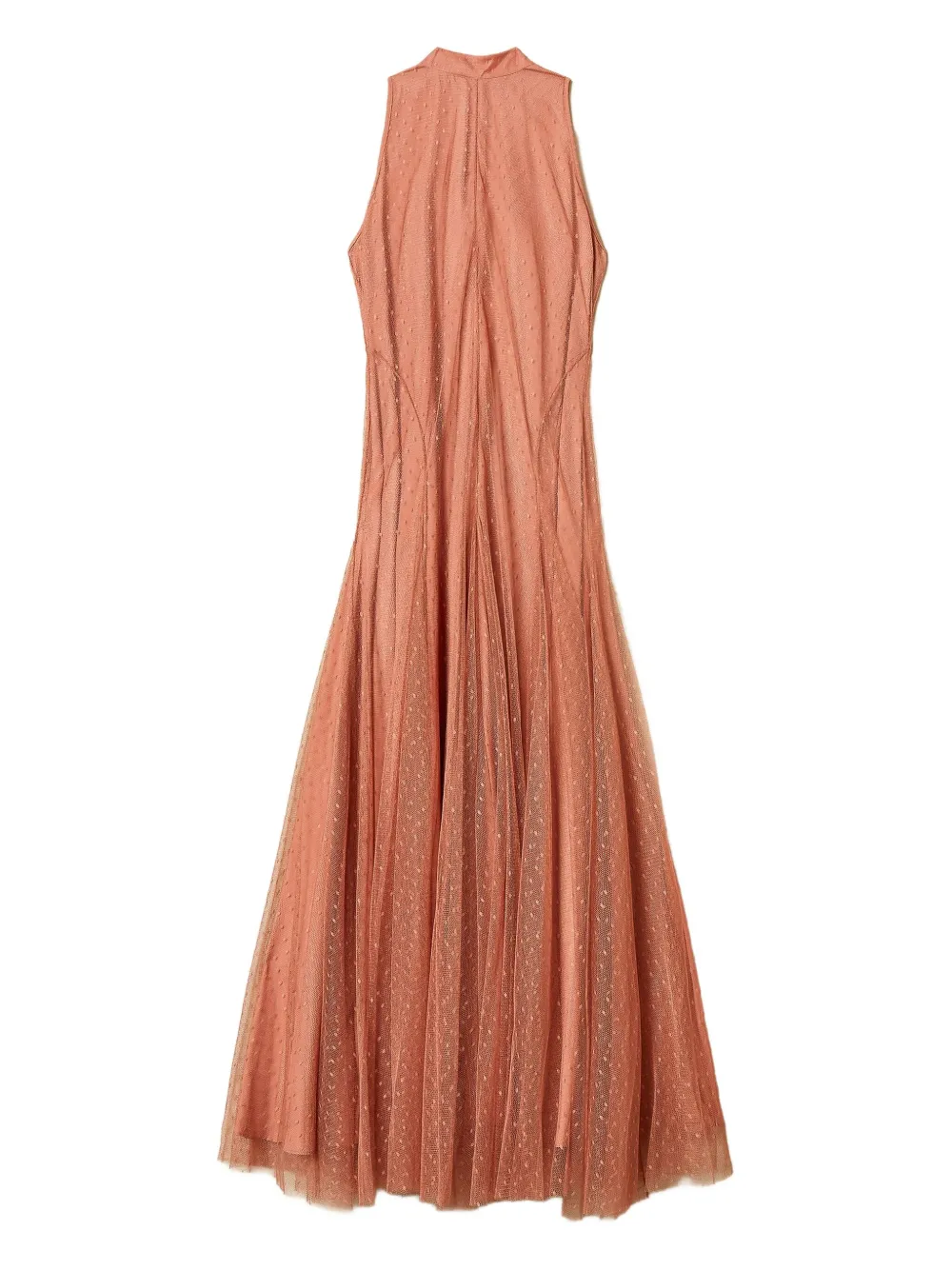 TWINSET Tulen maxi-jurk met stippen Roze