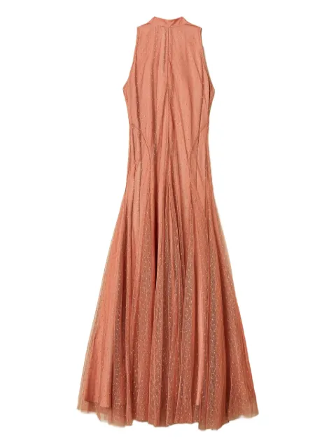 TWINSET polka-dot tulle maxi dress