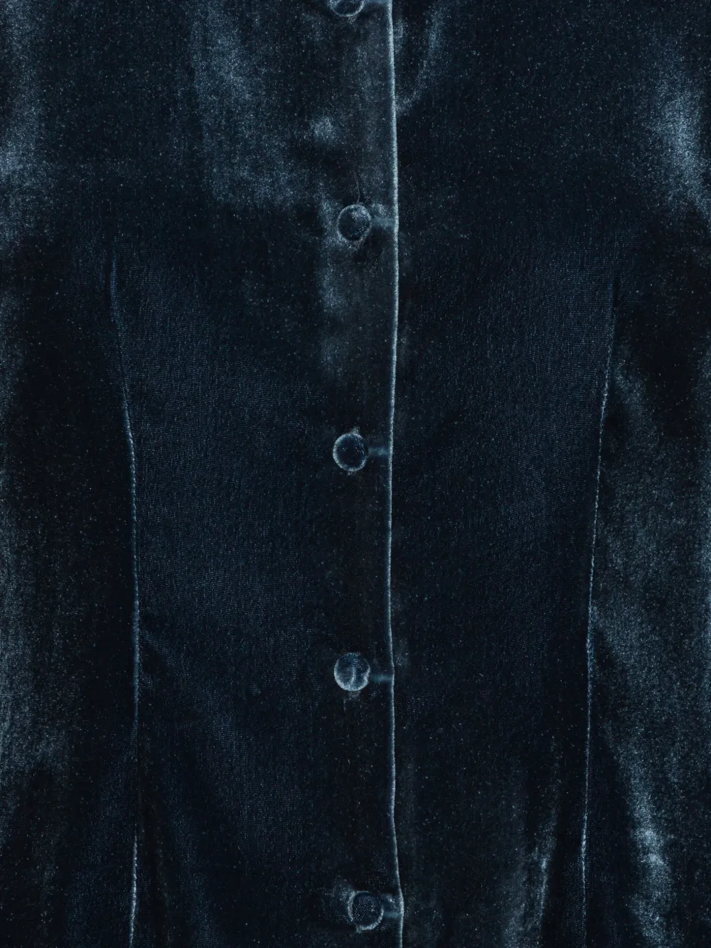 Rotate Birger Christensen Long-sleeve Velvet Shirt In Black
