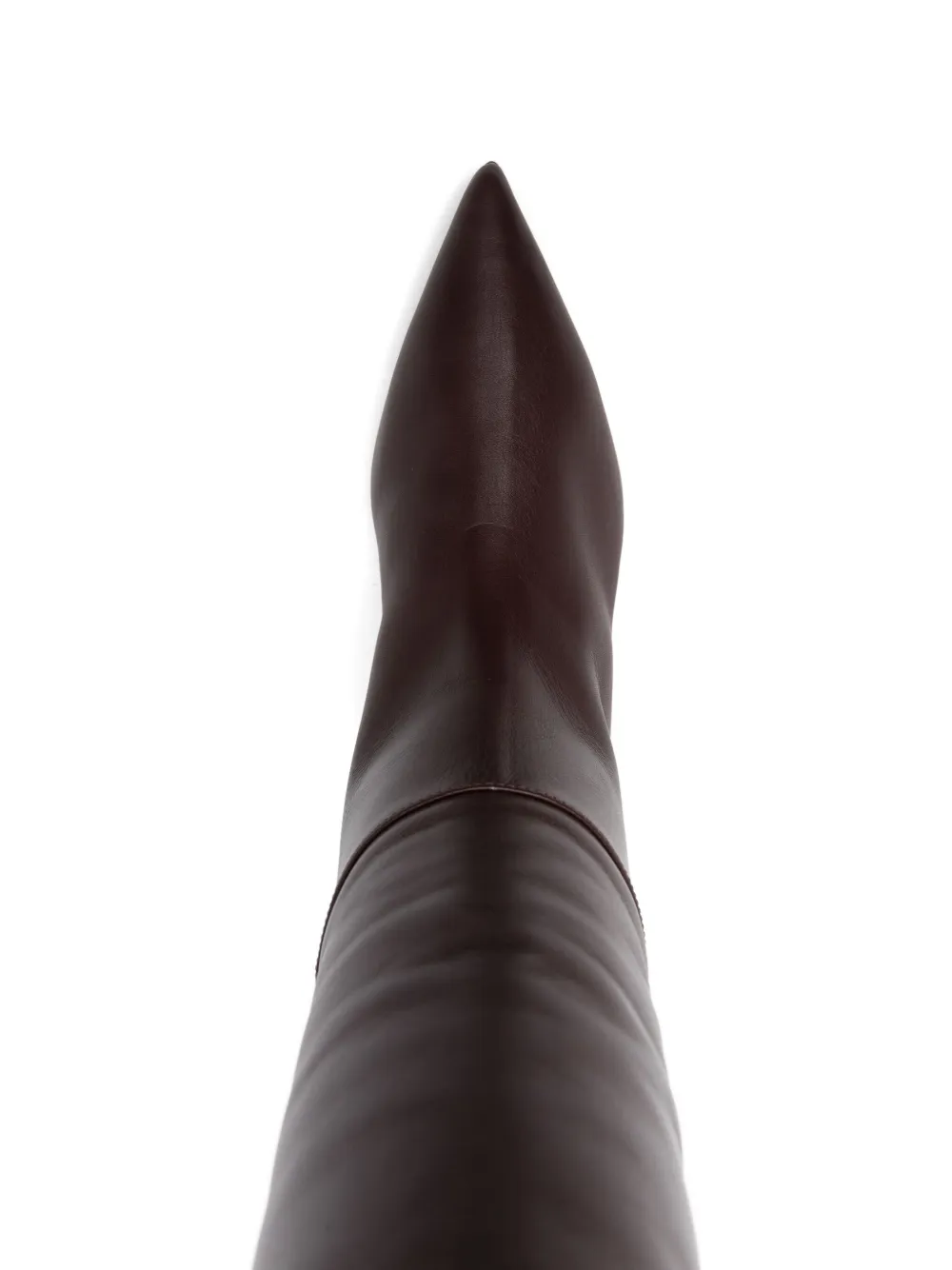Alevì 35mm leather knee-high boots Red