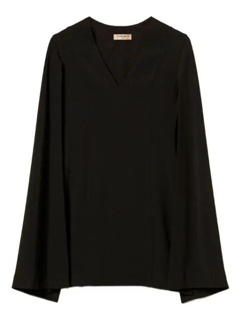 TWINSET V-neck cape dress