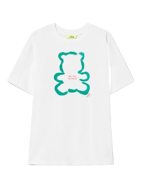TWINSET playera con estampado Teddy Bear