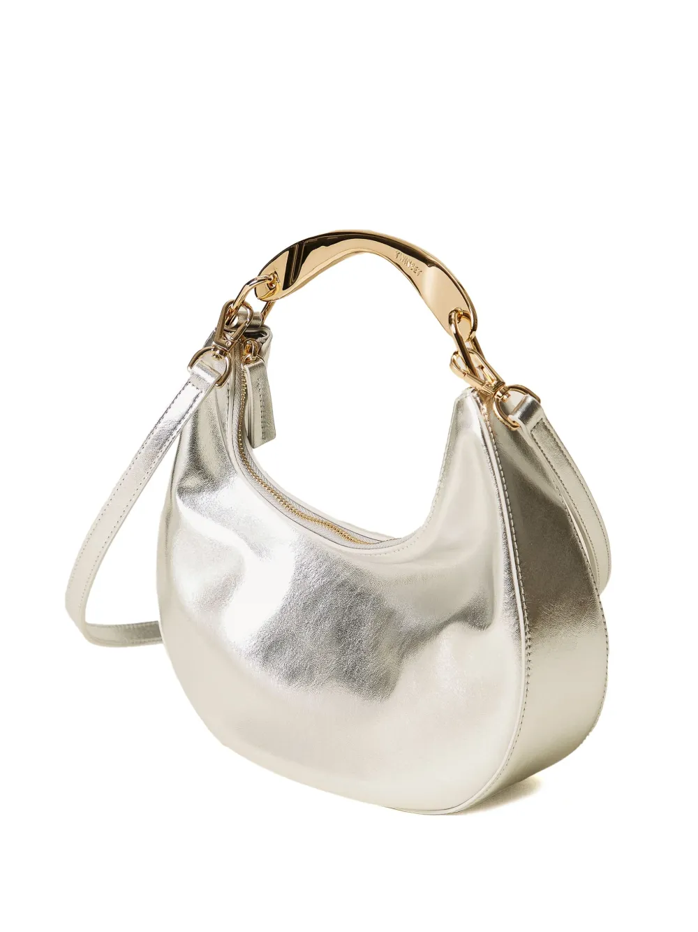TWINSET Shopper met rits - Zilver