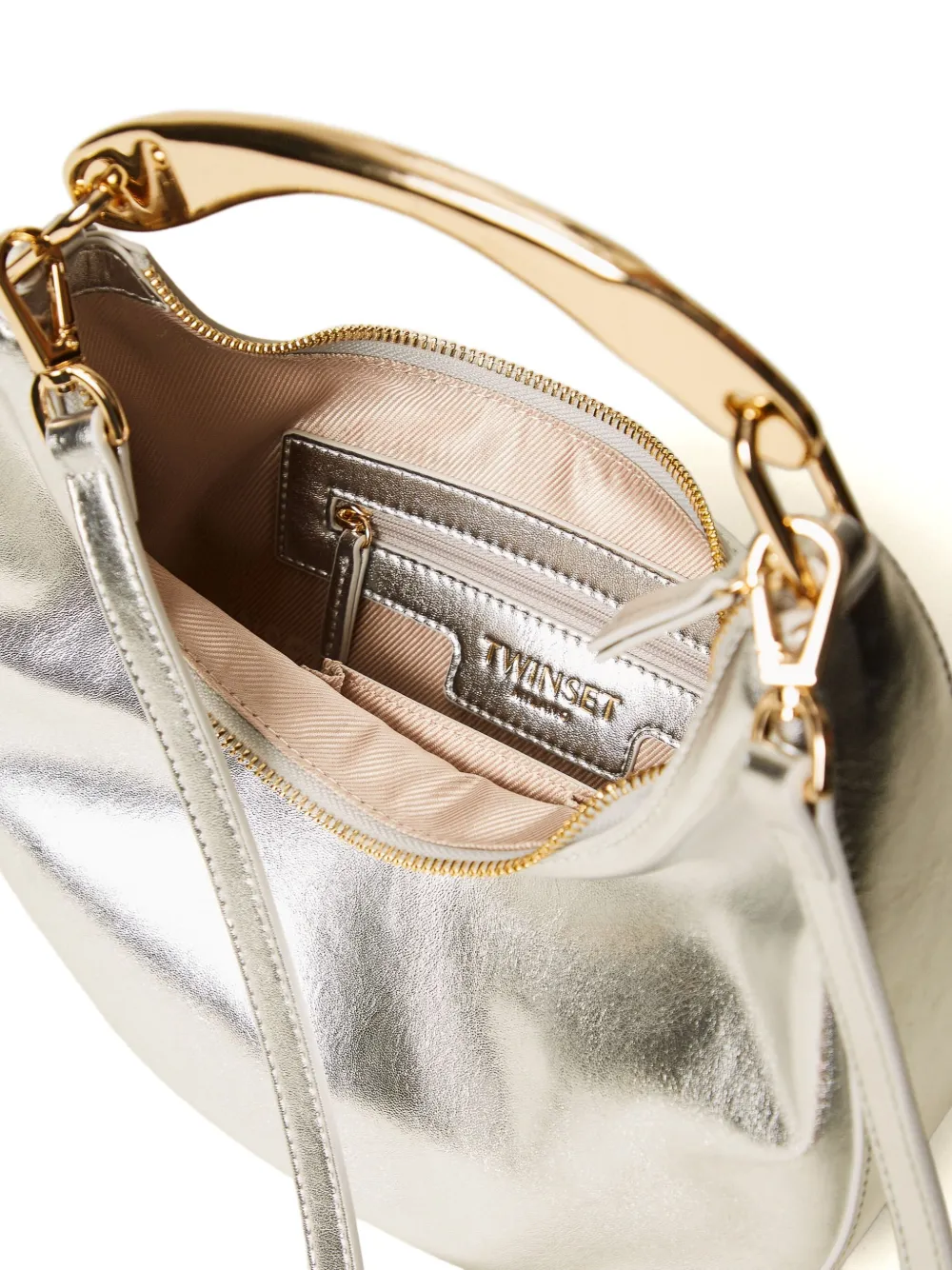 TWINSET Shopper met rits Zilver