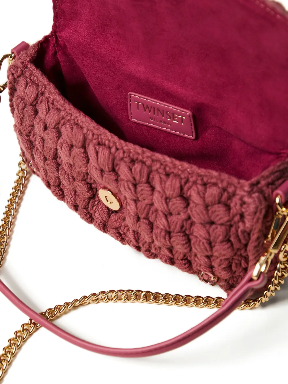 TWINSET Amie boekentas verfraaid met gehaakte afwerking Roze