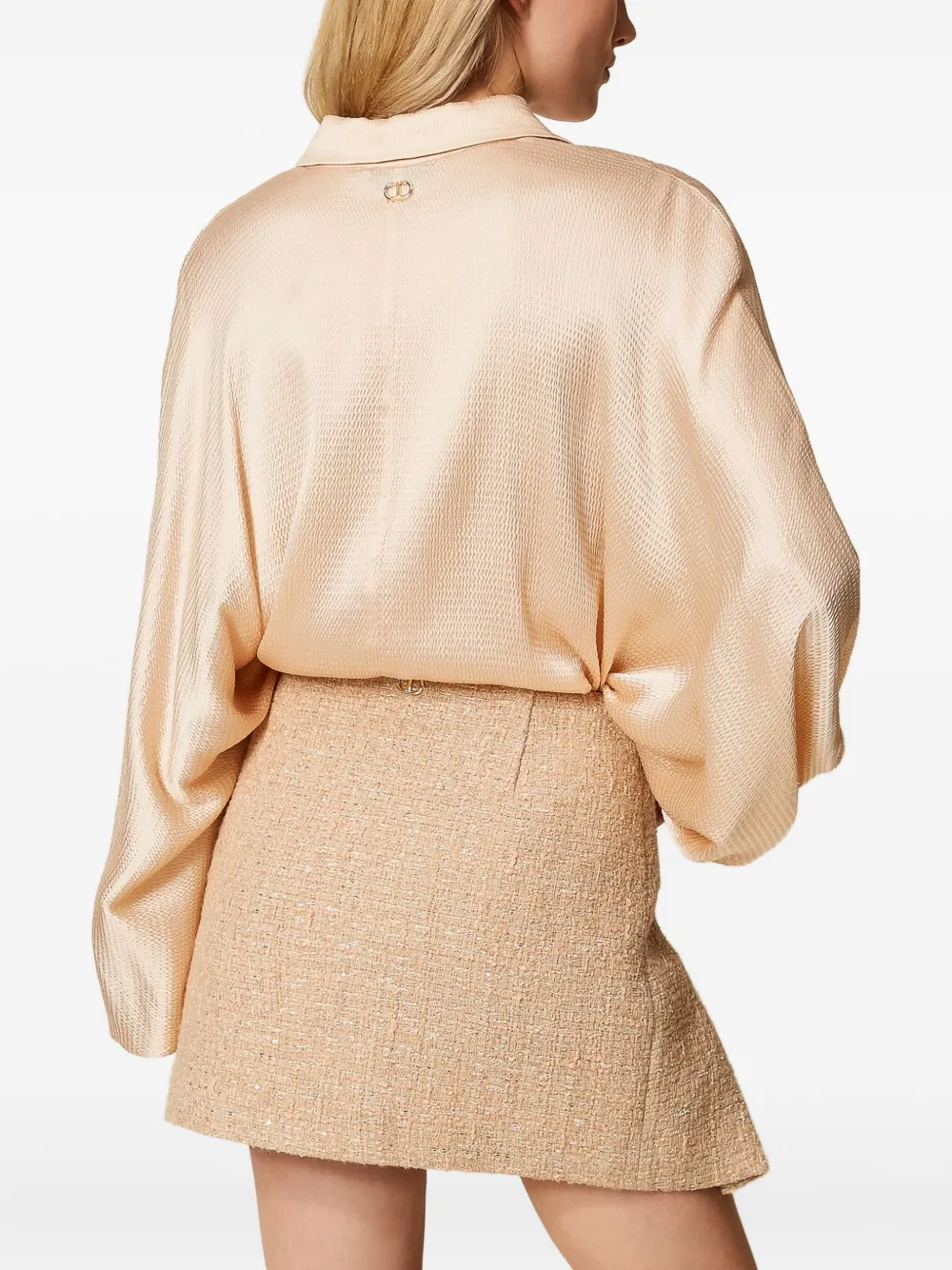TWINSET Blouse met ballonmouwen Beige