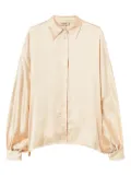 TWINSET balloon-sleeve shirt - Neutrals