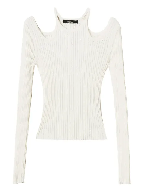 TWINSET cut-out ribbed sweater 