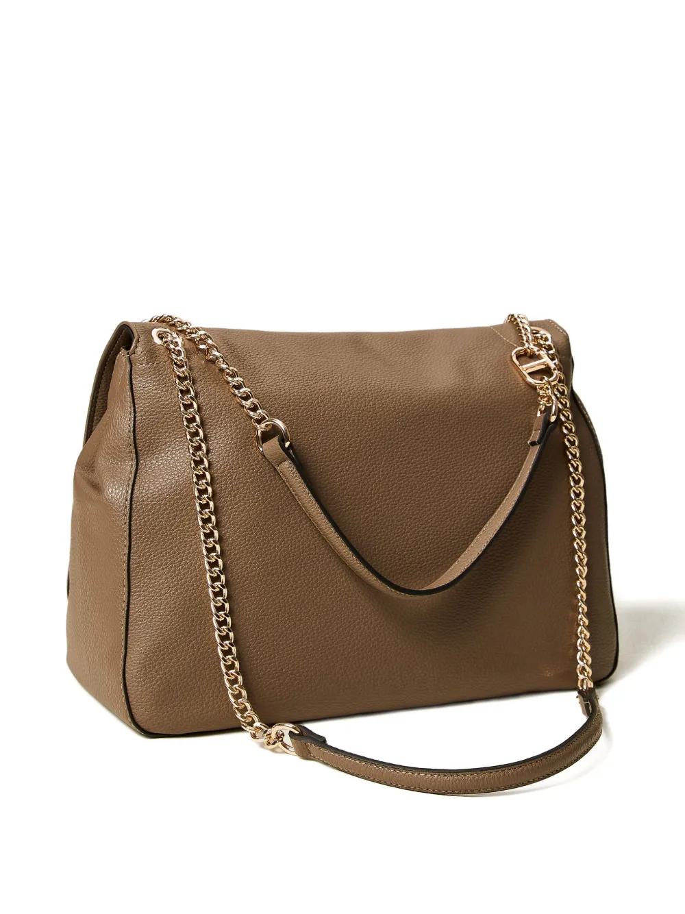 TWINSET chain-strap flap shoulder bag - Bruin