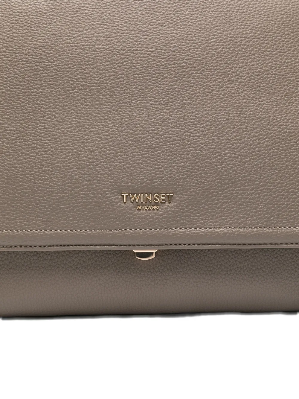 TWINSET Schoudertas met kettingband en omslag Bruin