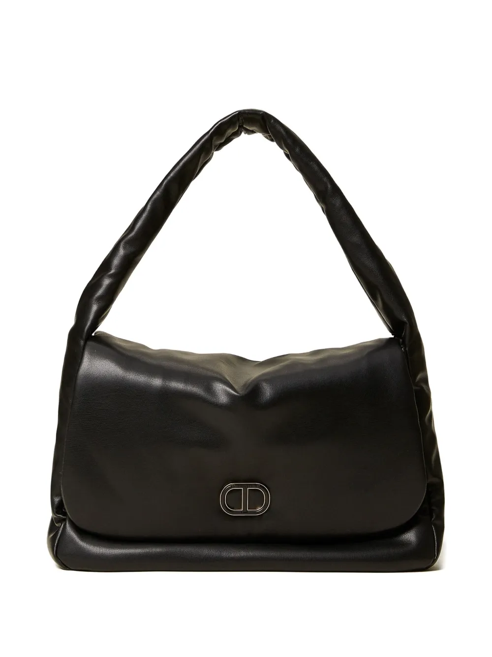 Twinset Padded Top-handle Shoulder Bag In Black