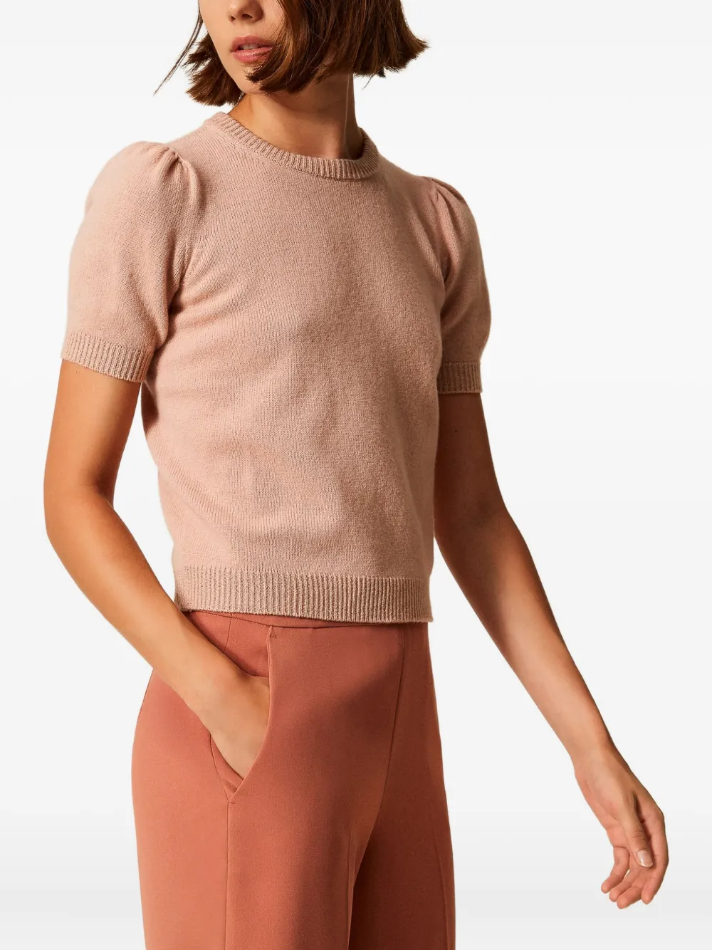 TWINSET Trui met pofmouwen Roze