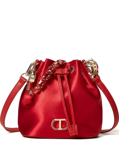 TWINSET jewel-embellished satin mini bag