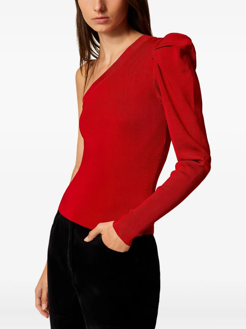 TWINSET Asymmetrische top Rood