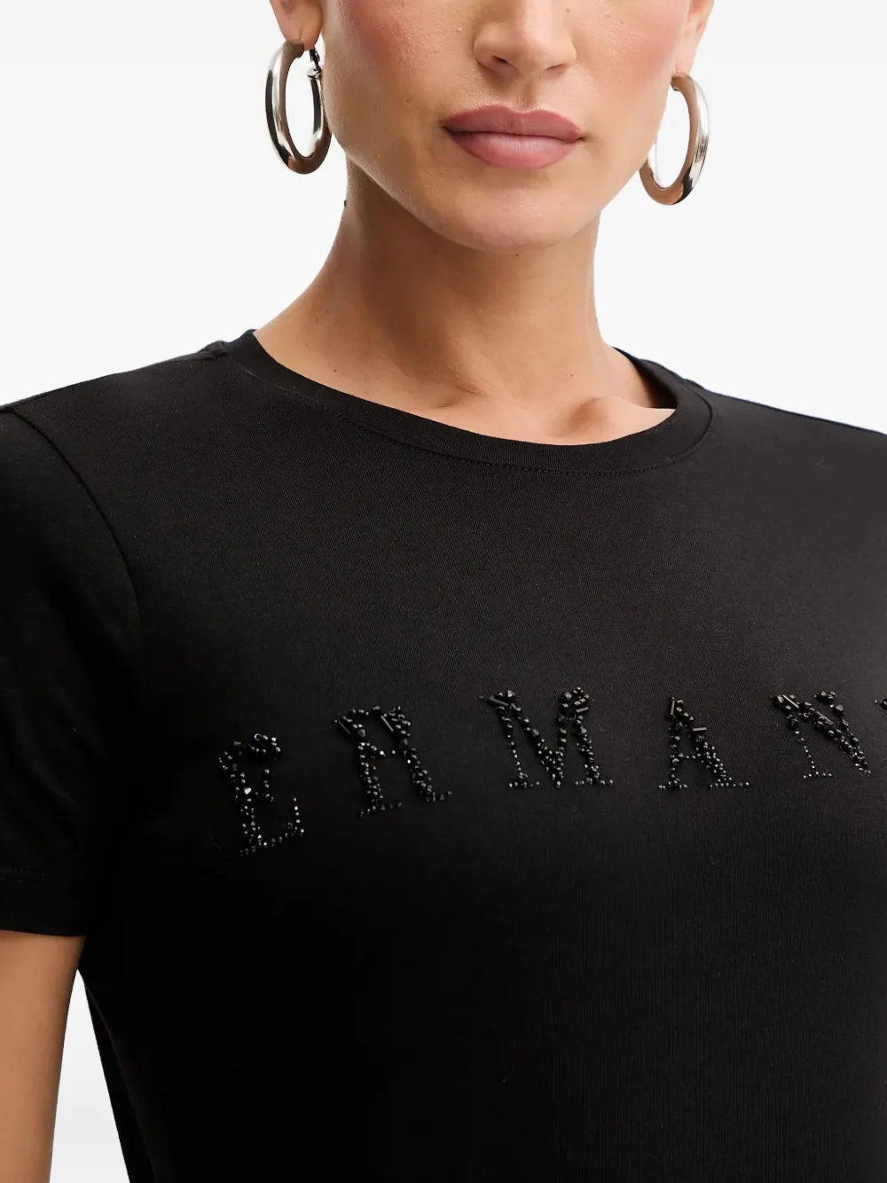 Ermanno Scervino T-shirt met logo Zwart