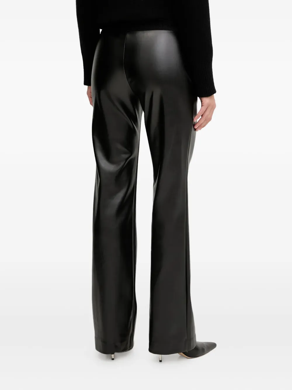 Ermanno Scervino Logo-waist Straight Trousers In Black