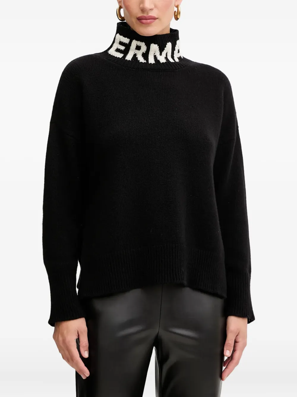 Ermanno Scervino Pullover mit Rollkragen | Schwarz | Image 1