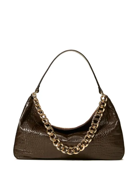 TWINSET bolsa de hombro Liliane con efecto de piel de cocodrilo