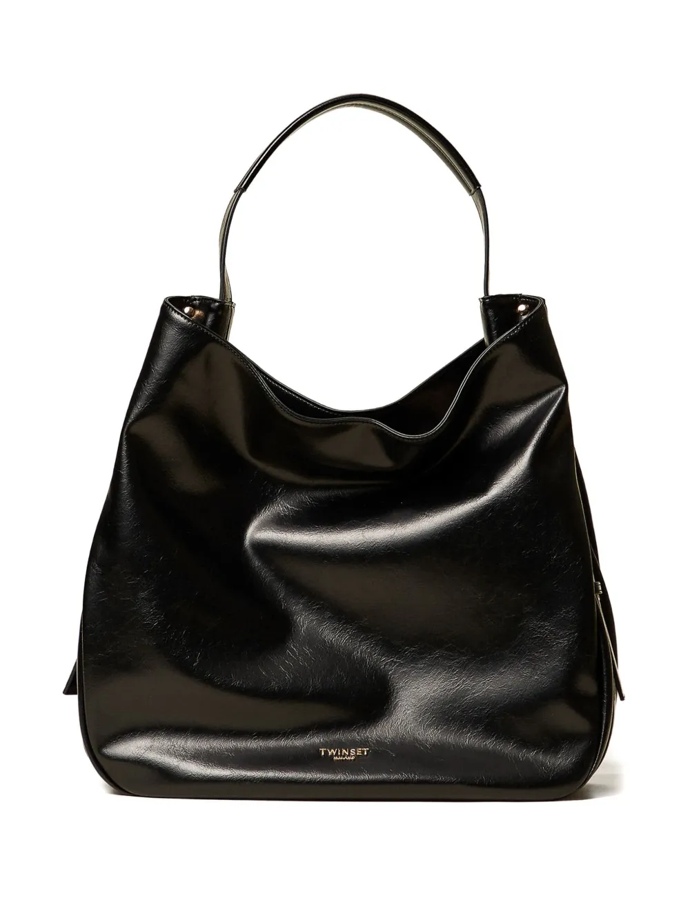 TWINSET top-handle buckle-detail tote bag | Black | Image 1