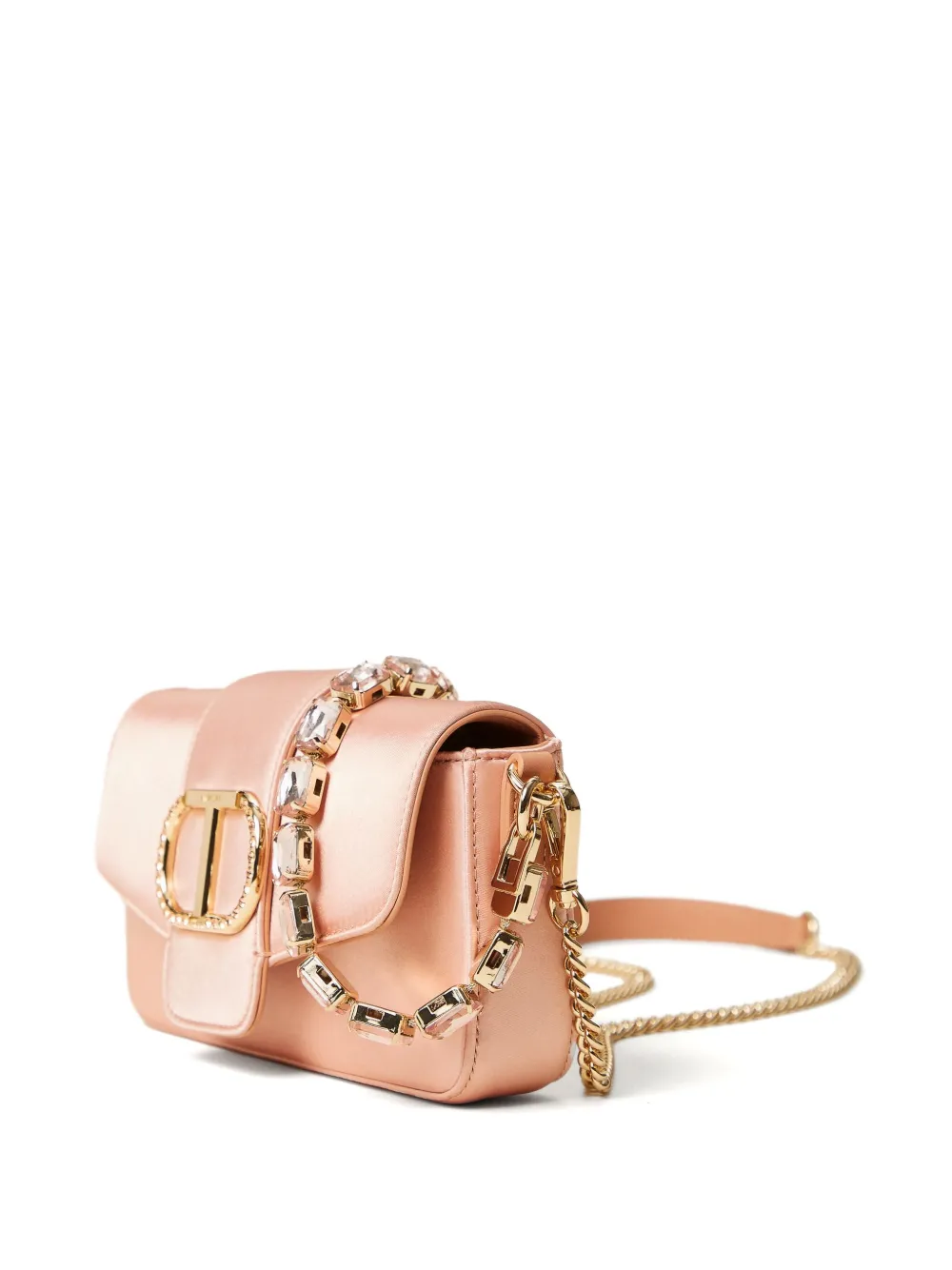 TWINSET Amie satijnen tas verfraaid met kristallen Roze