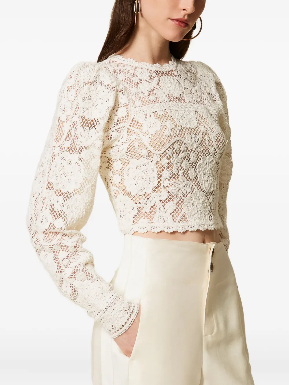 TWINSET Gehaakte trui Wit