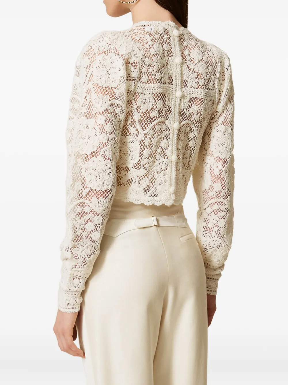 TWINSET Gehaakte trui Wit