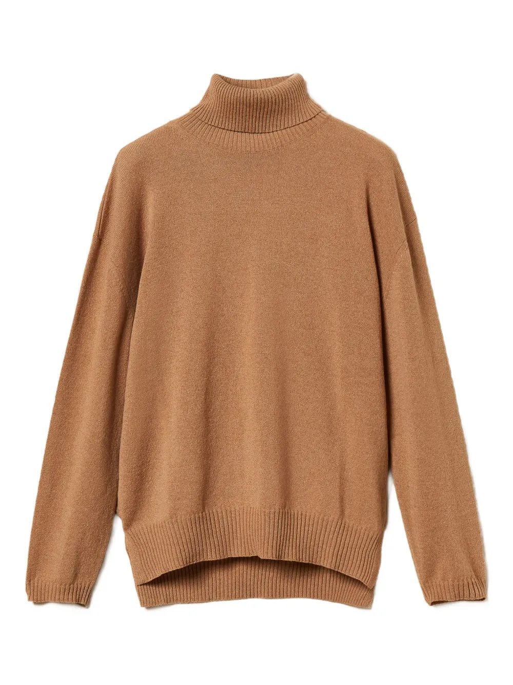 Twinset Turtle Neck Sweater In Brown