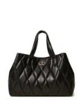 TWINSET quilted detachable-strap tote bag - Black